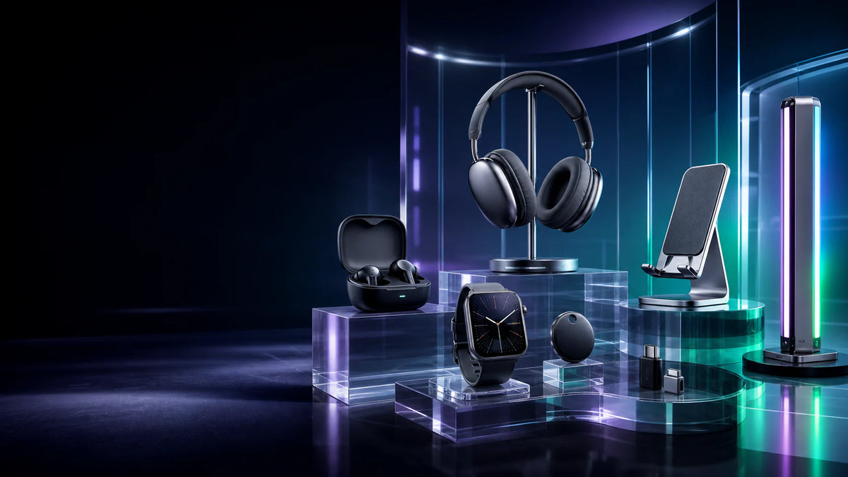 Fones, smartwatch, rastreador, adaptadores e suportes tecnológicos da VERO