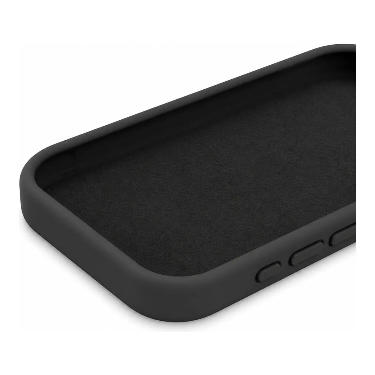 Detalhe interno da Capa Slim Lisa preta para iPhone 13