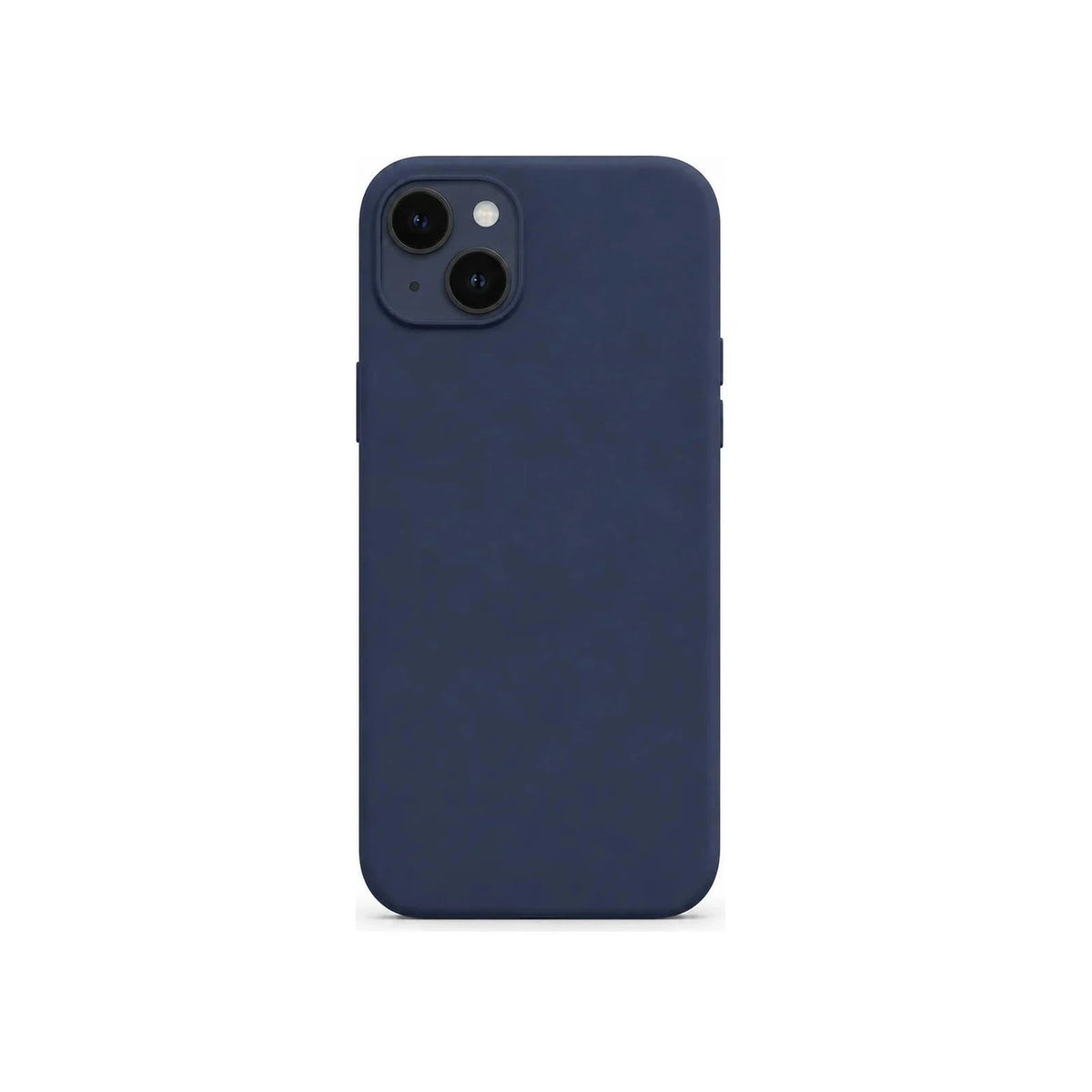 Capa Slim Lisa azul-escuro para Iphone 14 PLUS em vista traseira