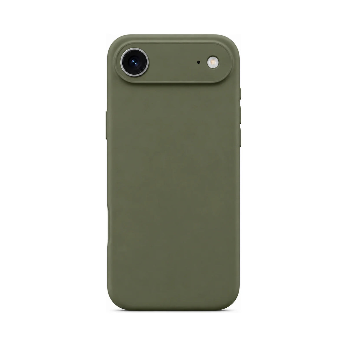 Capa Slim Lisa verde para Iphone 17 AIR em vista traseira
