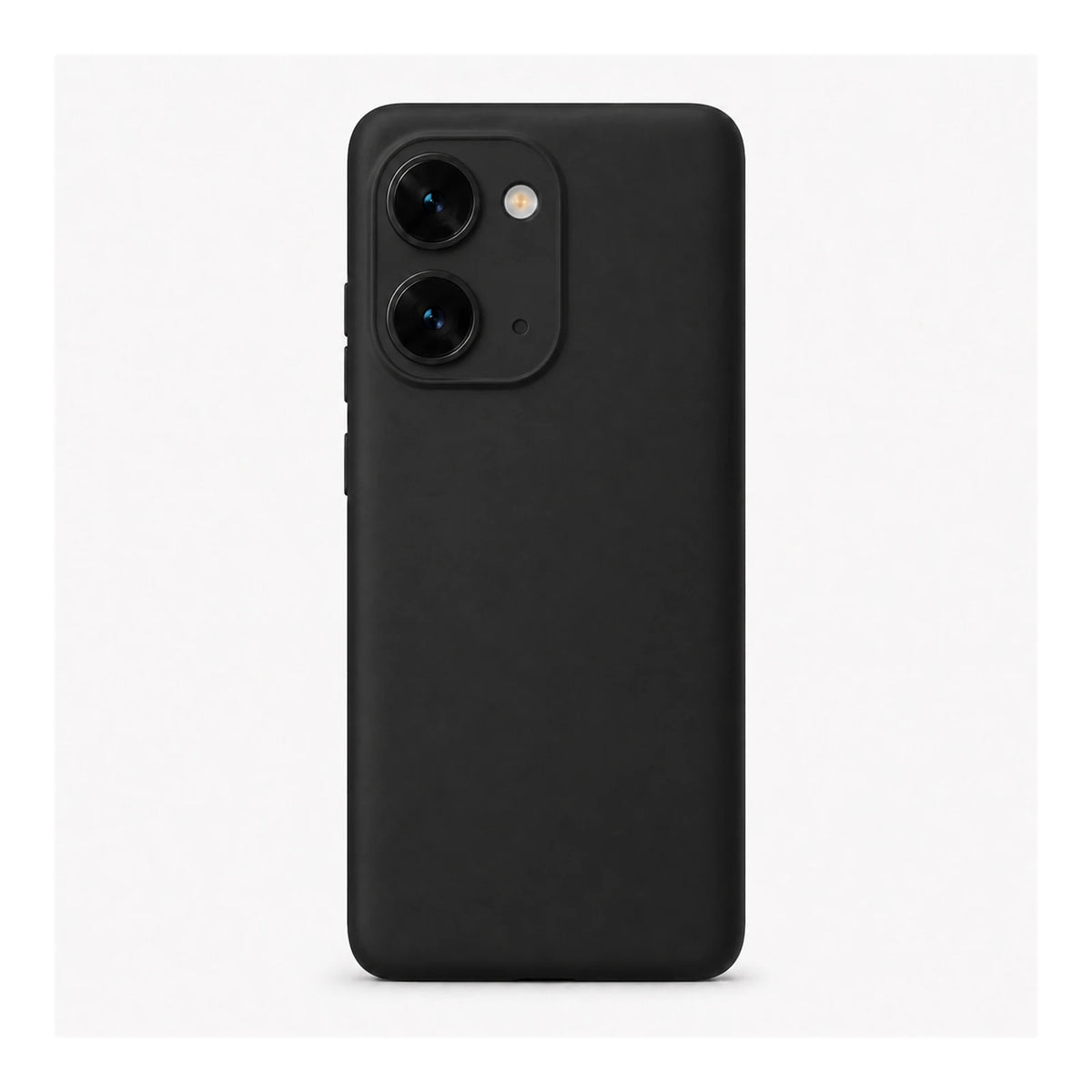 Capa Slim Lisa preta para Motorola EDGE 60 FUSION em vista traseira