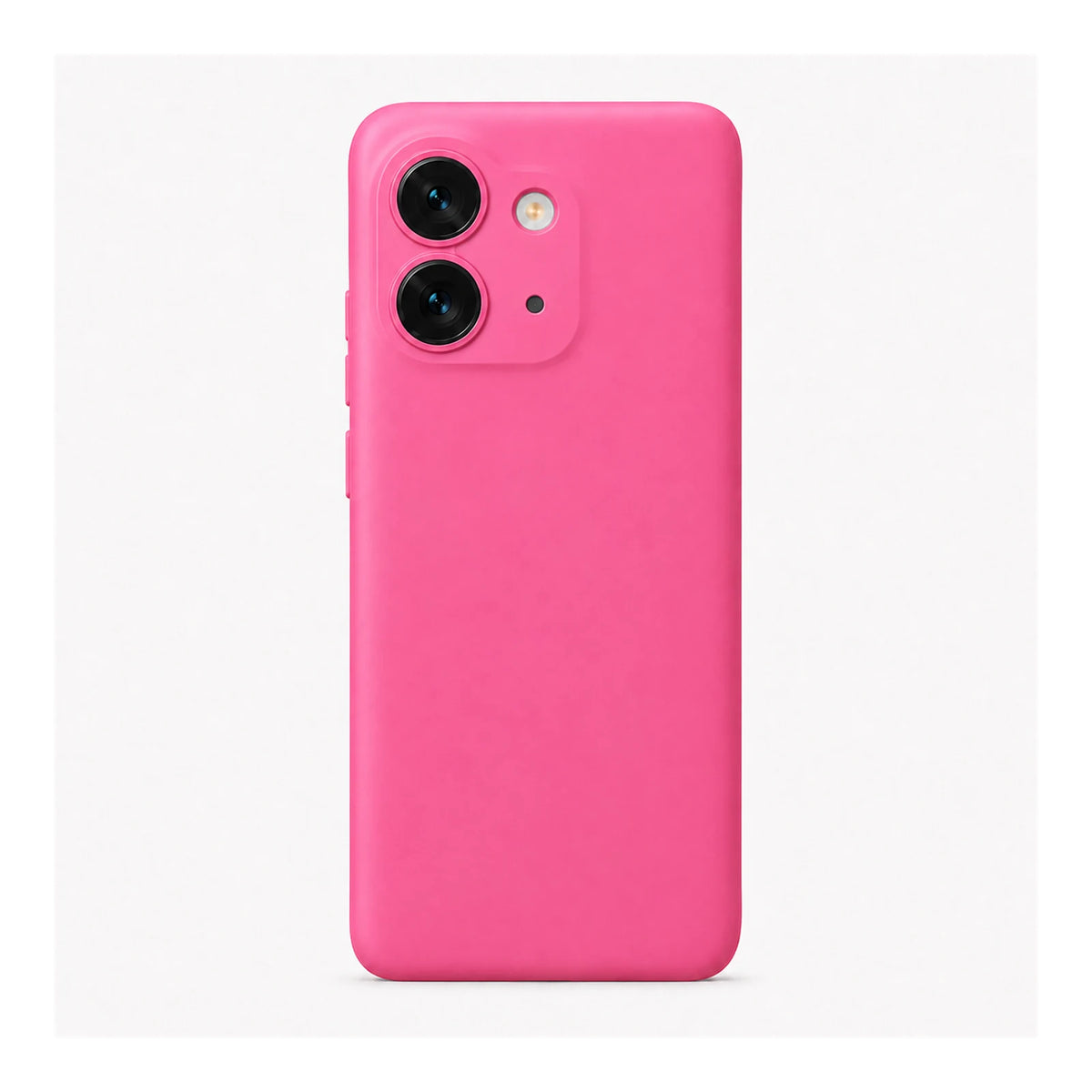 Capa Slim Lisa rosa para Motorola Edge 60 Fusion em vista traseira