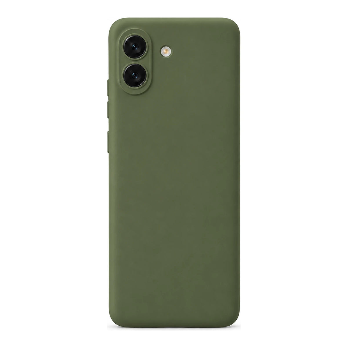 Capa Slim Lisa verde para Samsung A05 em vista traseira