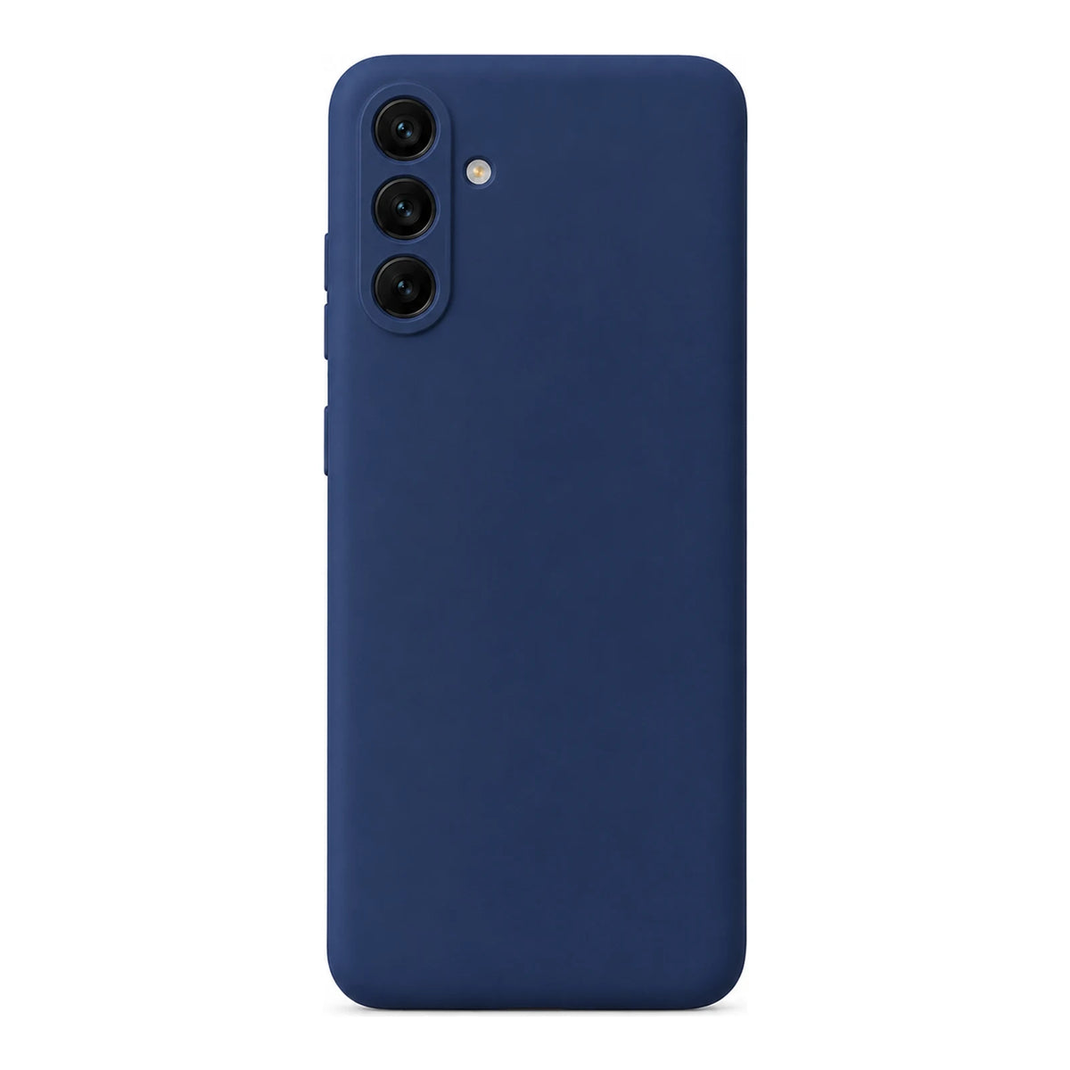 Capa Slim Lisa azul-escuro para Samsung A05S em vista traseira
