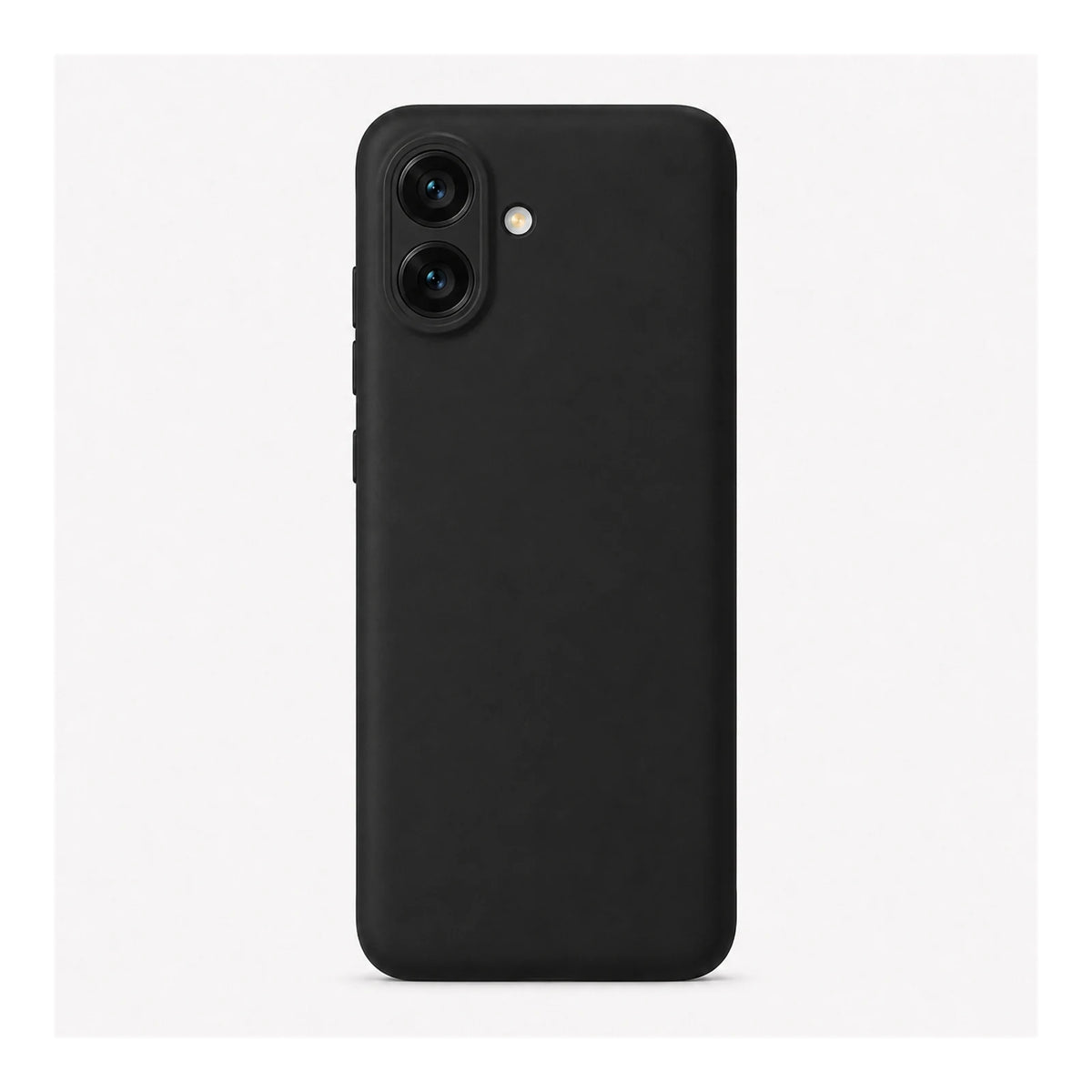 Capa Slim Lisa preta para Samsung Galaxy A07 em vista traseira