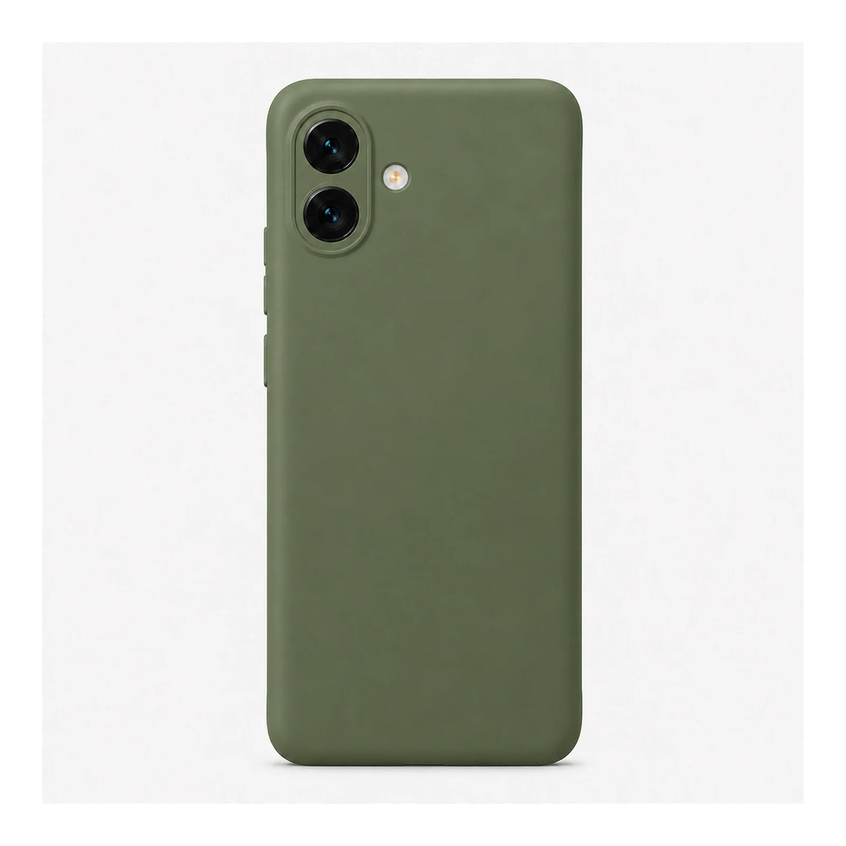 Capa Slim Lisa verde para Samsung Galaxy A07 em vista traseira