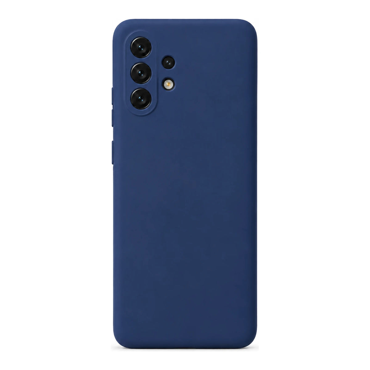 Capa Slim Lisa azul-escuro para Samsung A13 / A32 5G em vista traseira