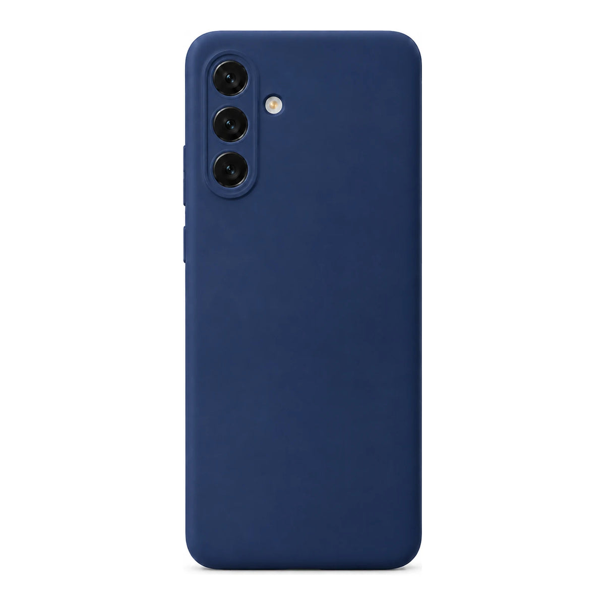 Capa Slim Lisa azul-escuro para Samsung A54 5G em vista traseira