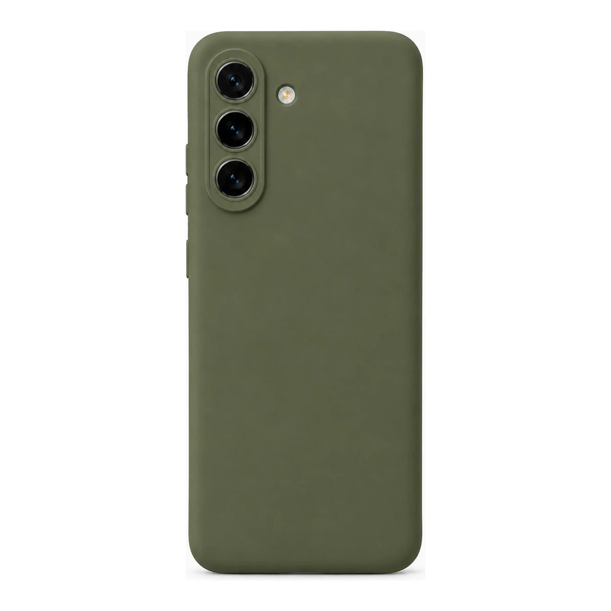 Capa Slim Lisa verde para Samsung Galaxy A56 5G em vista traseira