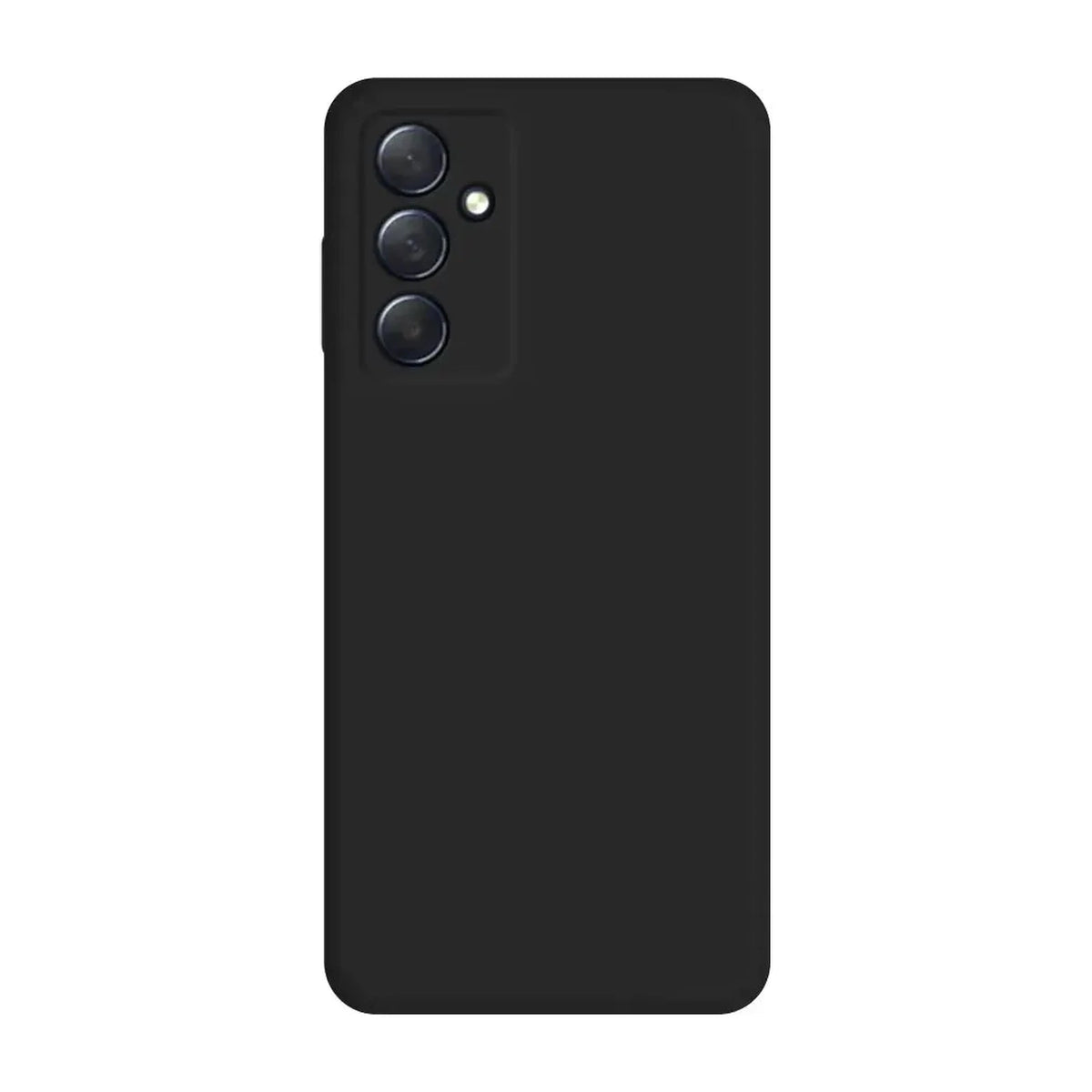 Capa Slim Lisa preta para Samsung Galaxy A25 5G em vista traseira