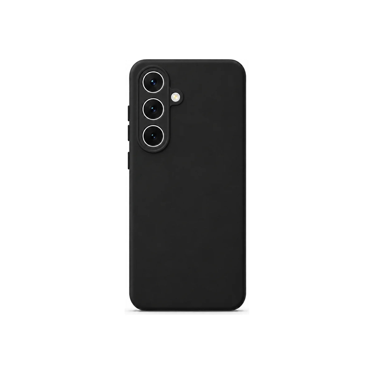 Capa Slim Lisa preta para Samsung S24 PLUS em vista traseira
