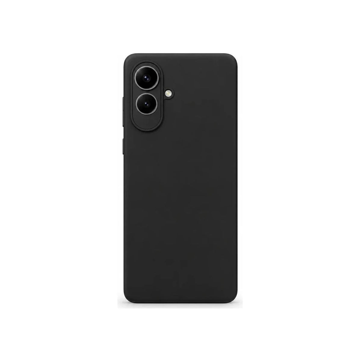 Capa Slim Lisa preta para Samsung S25 EDGE em vista traseira