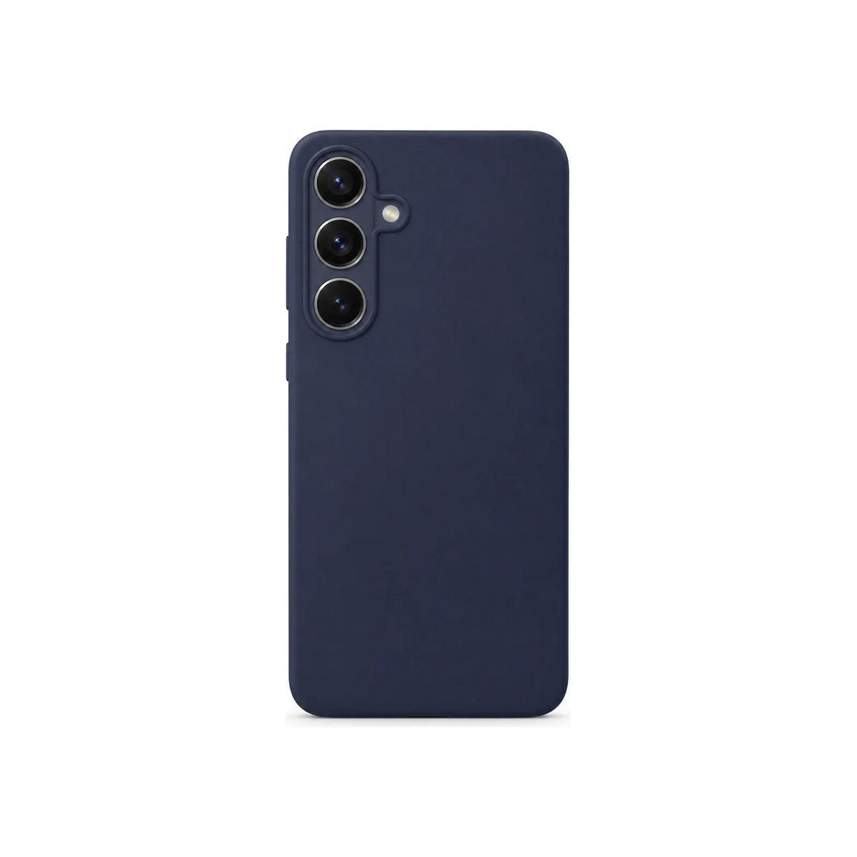 Capa Slim Lisa azul-escuro para Samsung S25 FE em vista traseira