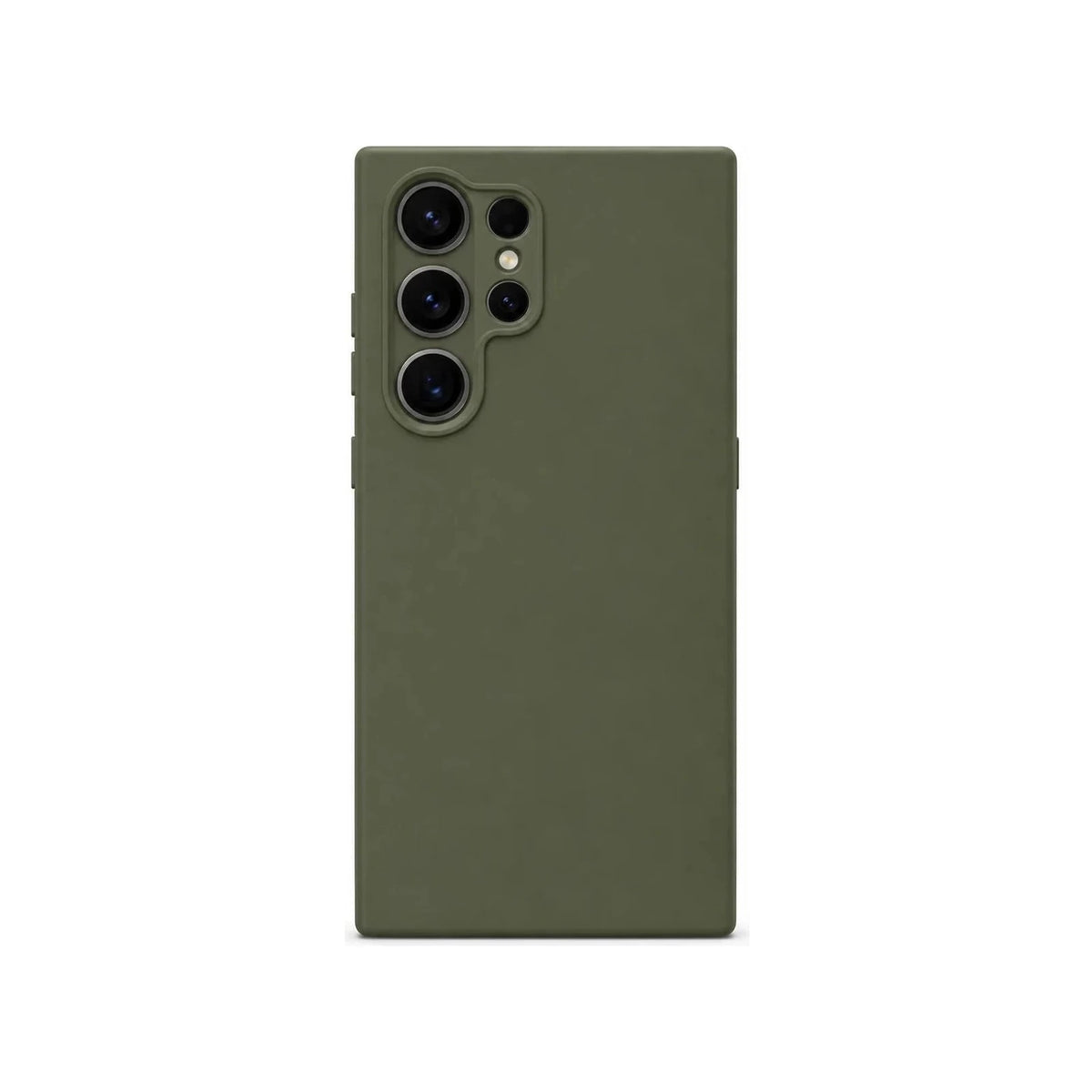 Capa Slim Lisa verde para Samsung S25 ULTRA em vista traseira