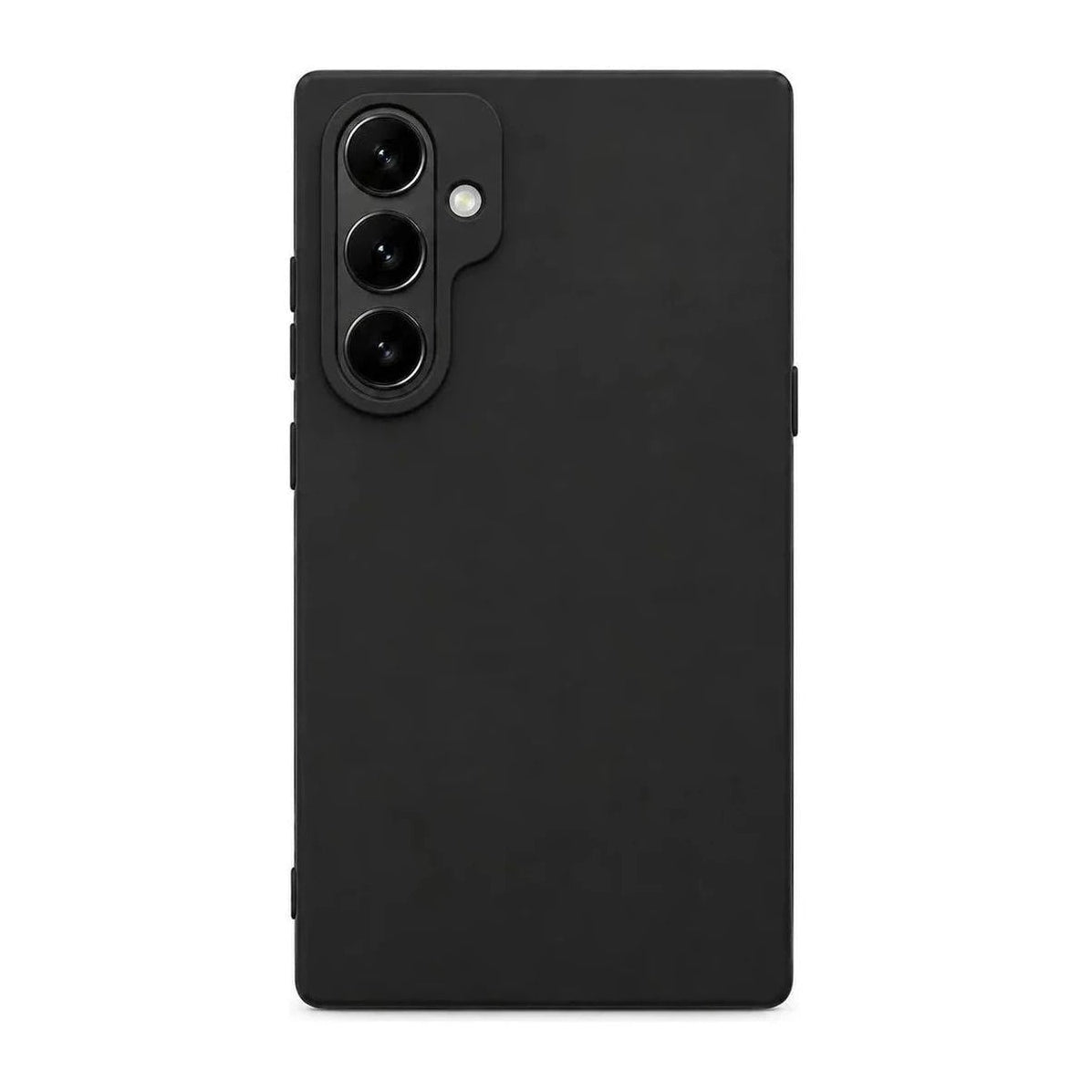 Capa Slim Lisa preta para Samsung S26 PLUS em vista traseira
