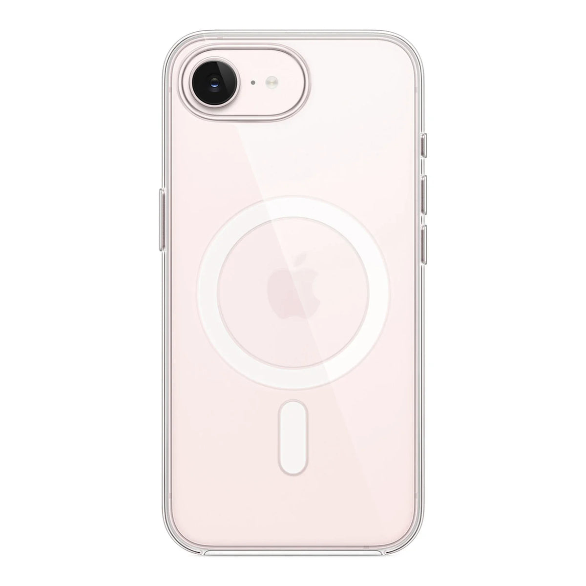 Capa Ultra Impactor com MagSafe rosa para iPhone 17E em vista traseira