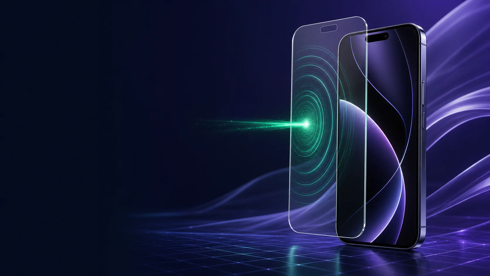 Película protetora para iPhone 17 Pro Max em cenário tecnológico da VERO
