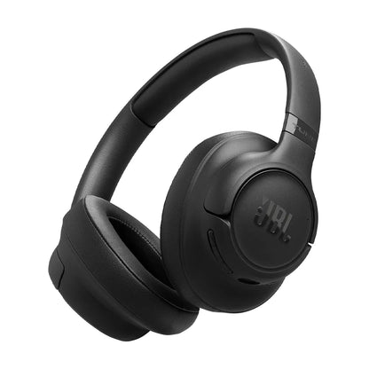 Headphone JBL Tune 730BT preto em perspectiva frontal