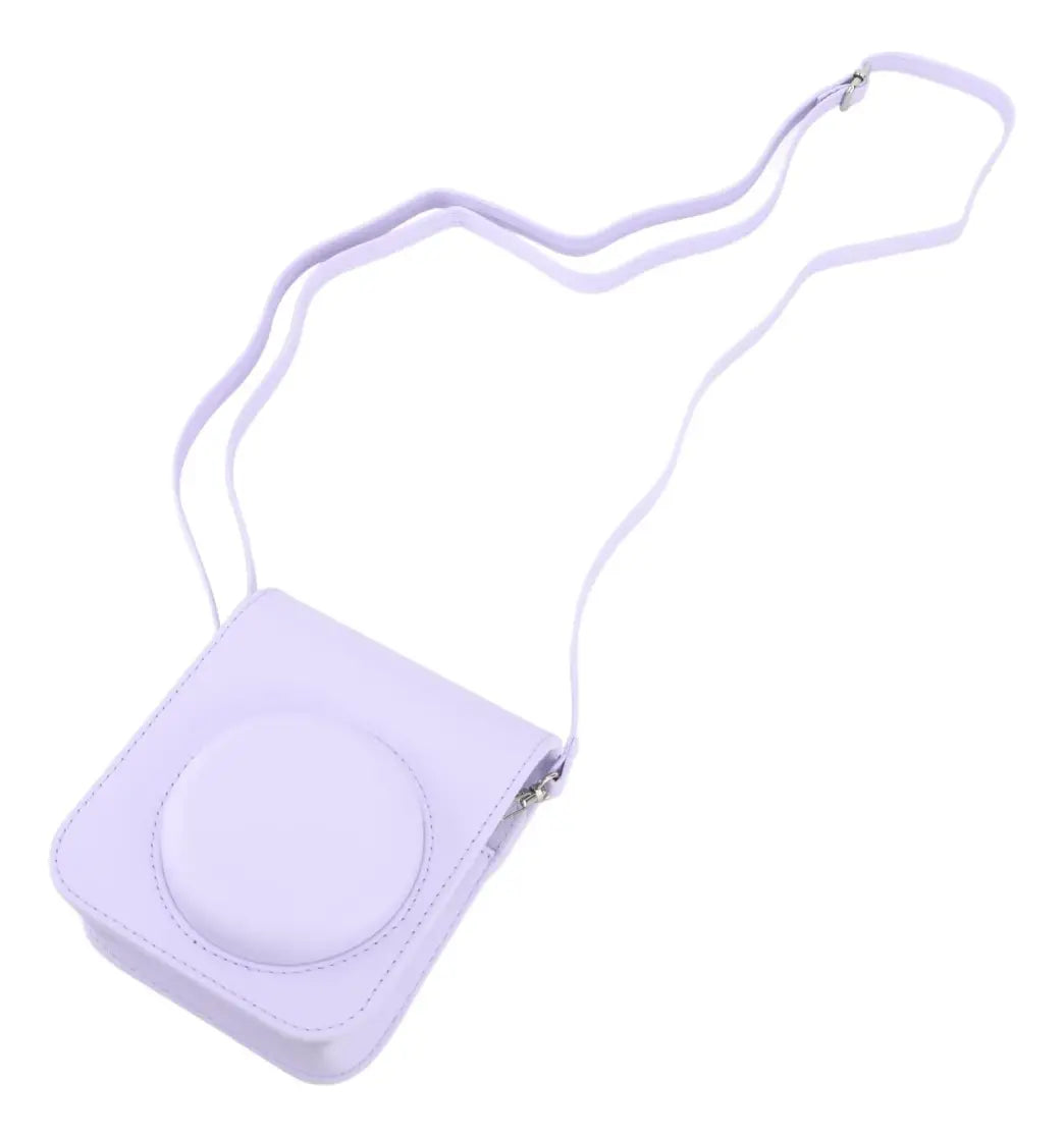 Bolsa lilás para Câmera Instax Mini 12 com alça