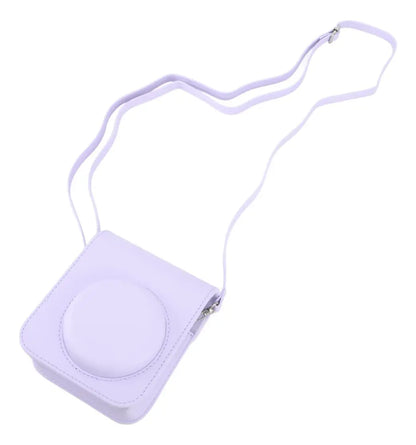 Bolsa lilás para Câmera Instax Mini 12 com alça