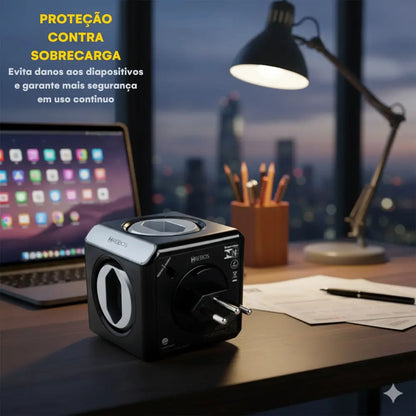 Adaptador Universal Hrebos CRG-236 com 5 Tomadas 2500W