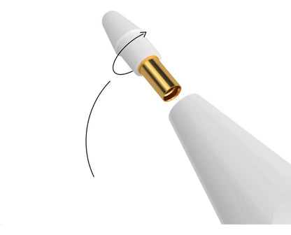Detalhe da ponta removível da Caneta Hrebos Stylus Pen IF-231 branca