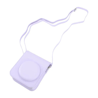 Bolsa lilás para Câmera Instax Mini 12 com alça