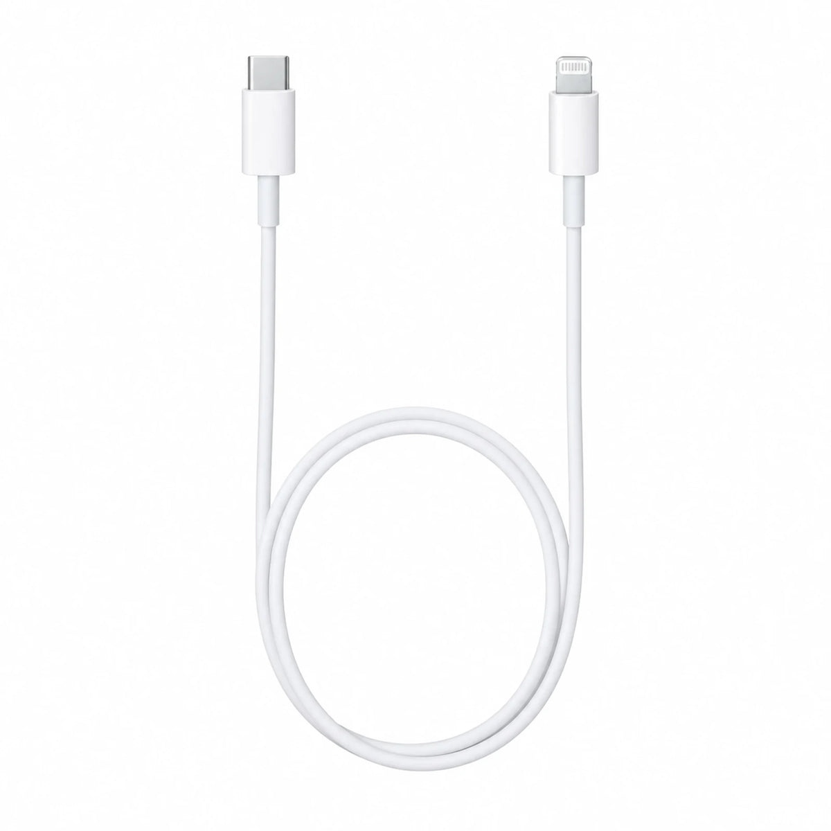 Dois conectores USB-C do cabo Hrebos CB-607 branco sobre fundo branco