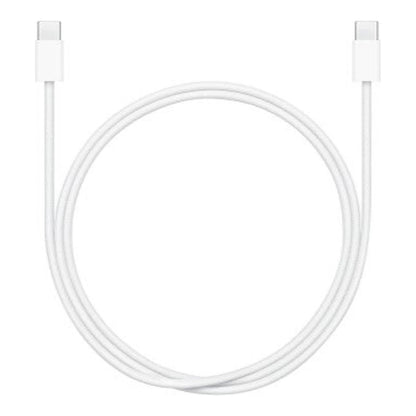 Cabo Apple USB-C para USB-C branco enrolado