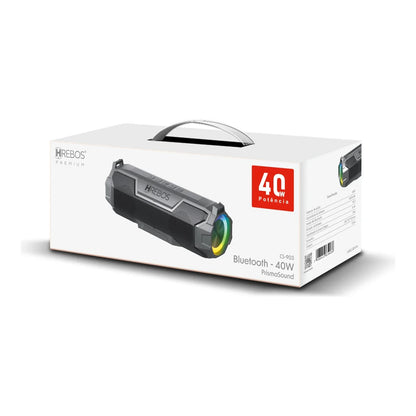 Embalagem branca da Caixa de Som Hrebos Prisma Sound CS-903