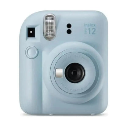 Câmera Instax Mini 12 azul em vista frontal