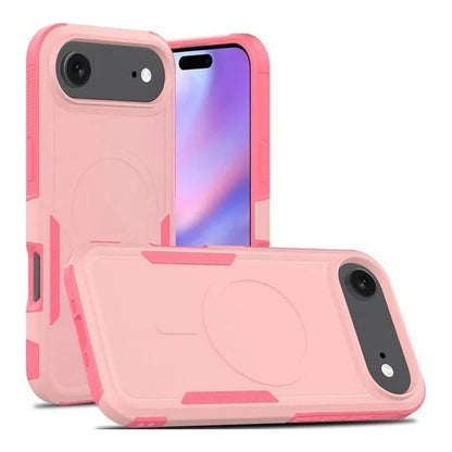 Capa Commander com MagSafe rosa para iPhone 17 Air em vista traseira

