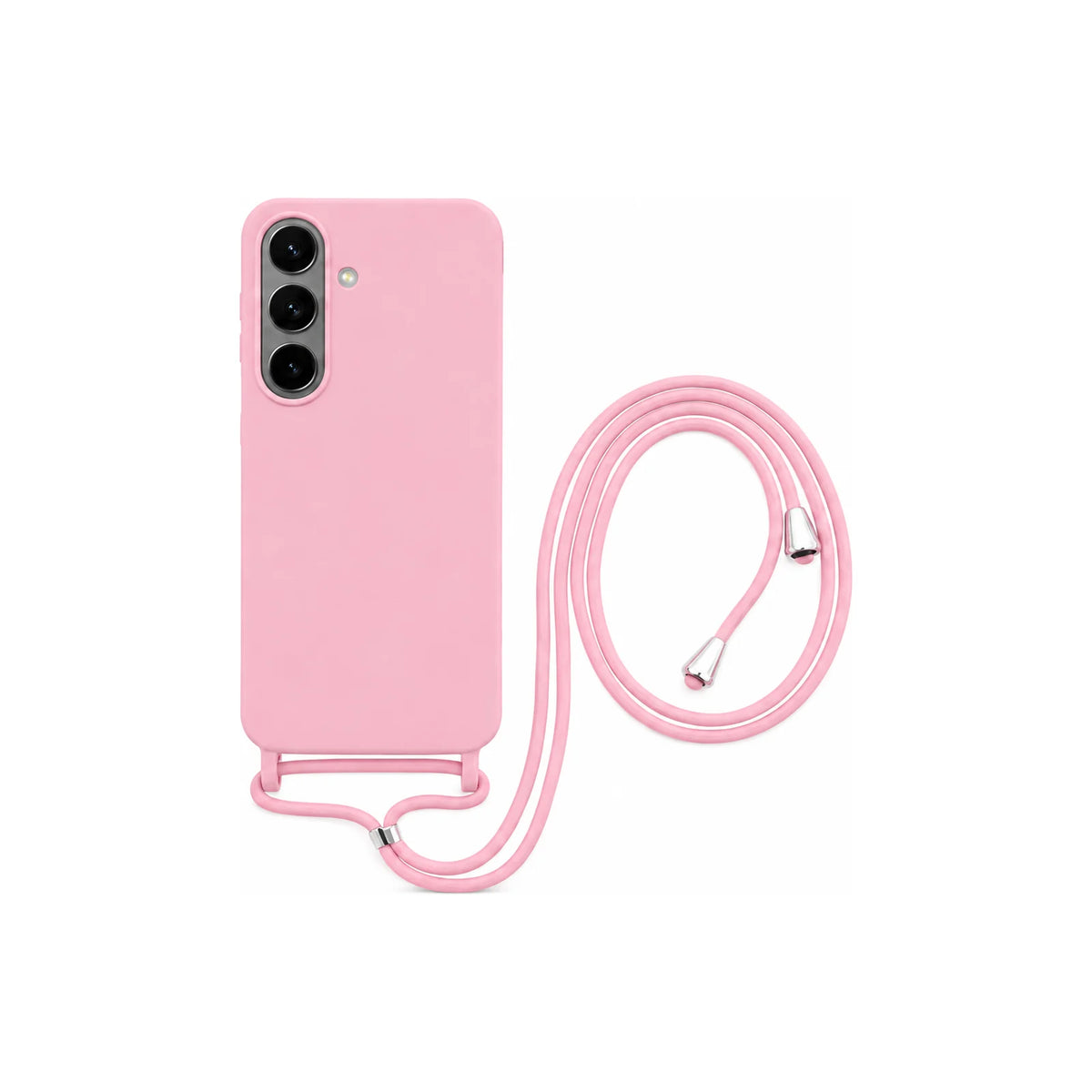 Capa Slim Bag preta para Samsung Galaxy S26 Plus em vista traseira com cordão
