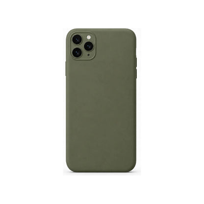 Capa Slim Lisa verde para Iphone 11 PRO MAX em vista traseira