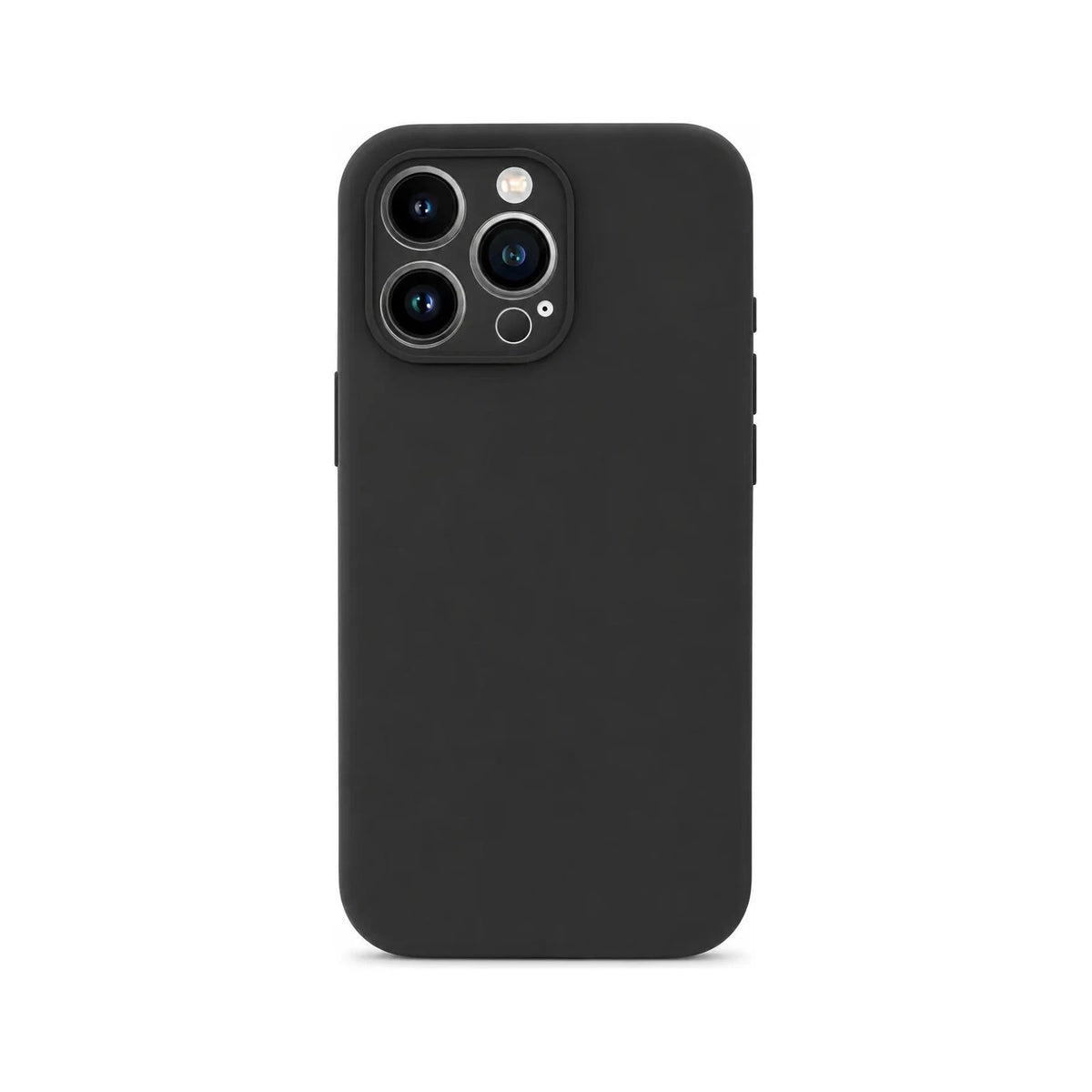 Capa Slim Lisa preta para iPhone 13 Pro em vista traseira