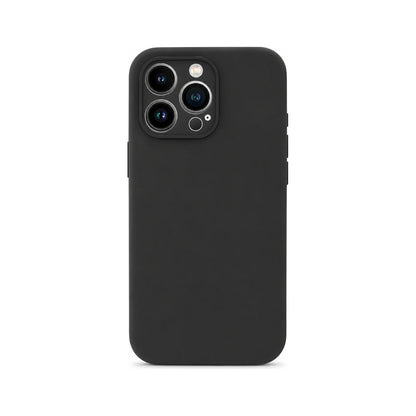 Capa Slim Lisa preta para iPhone 13 Pro em vista traseira