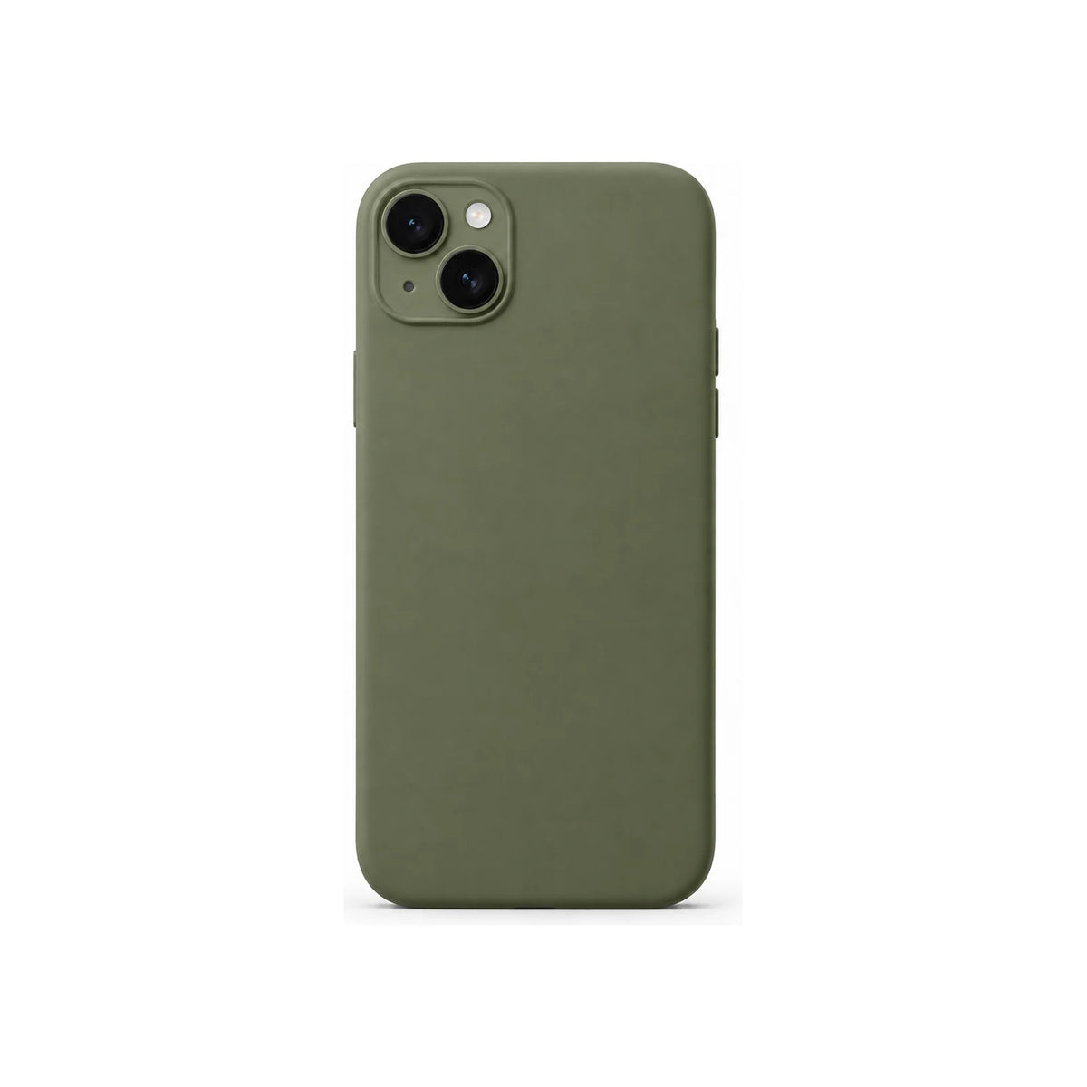 Capa Slim Lisa verde para Iphone 14 PLUS em vista traseira