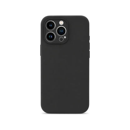 Capa Slim Lisa preta para Iphone 15 PRO MAX em vista traseira