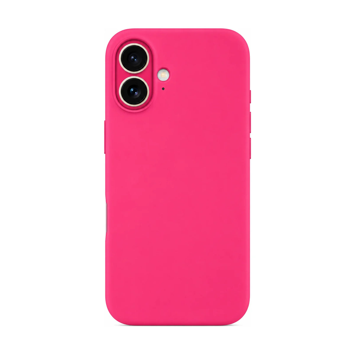 Capa Slim Lisa rosa para Iphone 16 em vista traseira
