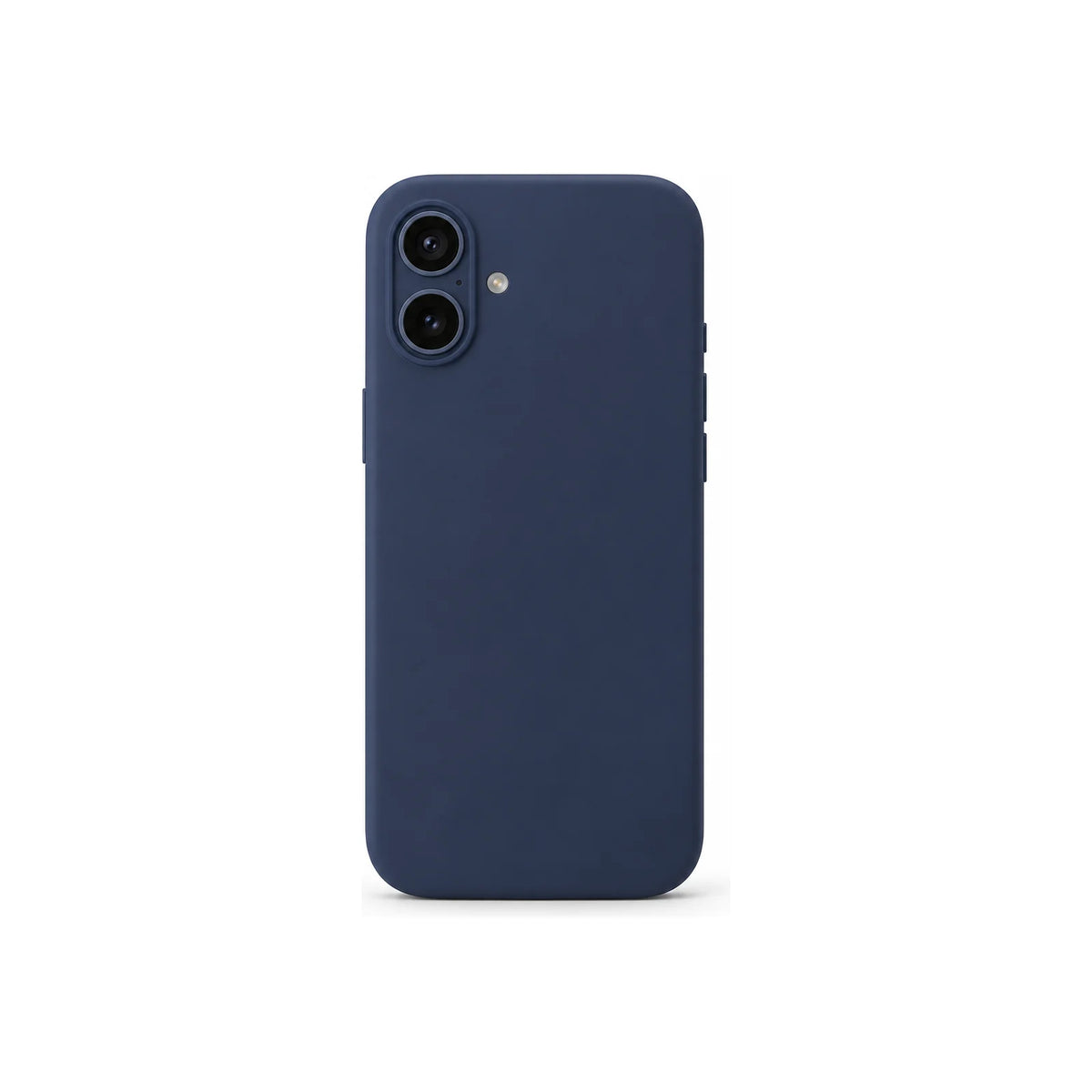 Capa Slim Lisa azul-escuro para Iphone 16 PLUS em vista traseira