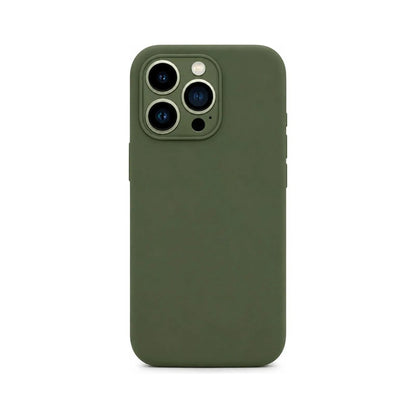 Capa Slim Lisa verde para Iphone 16 PRO MAX em vista traseira