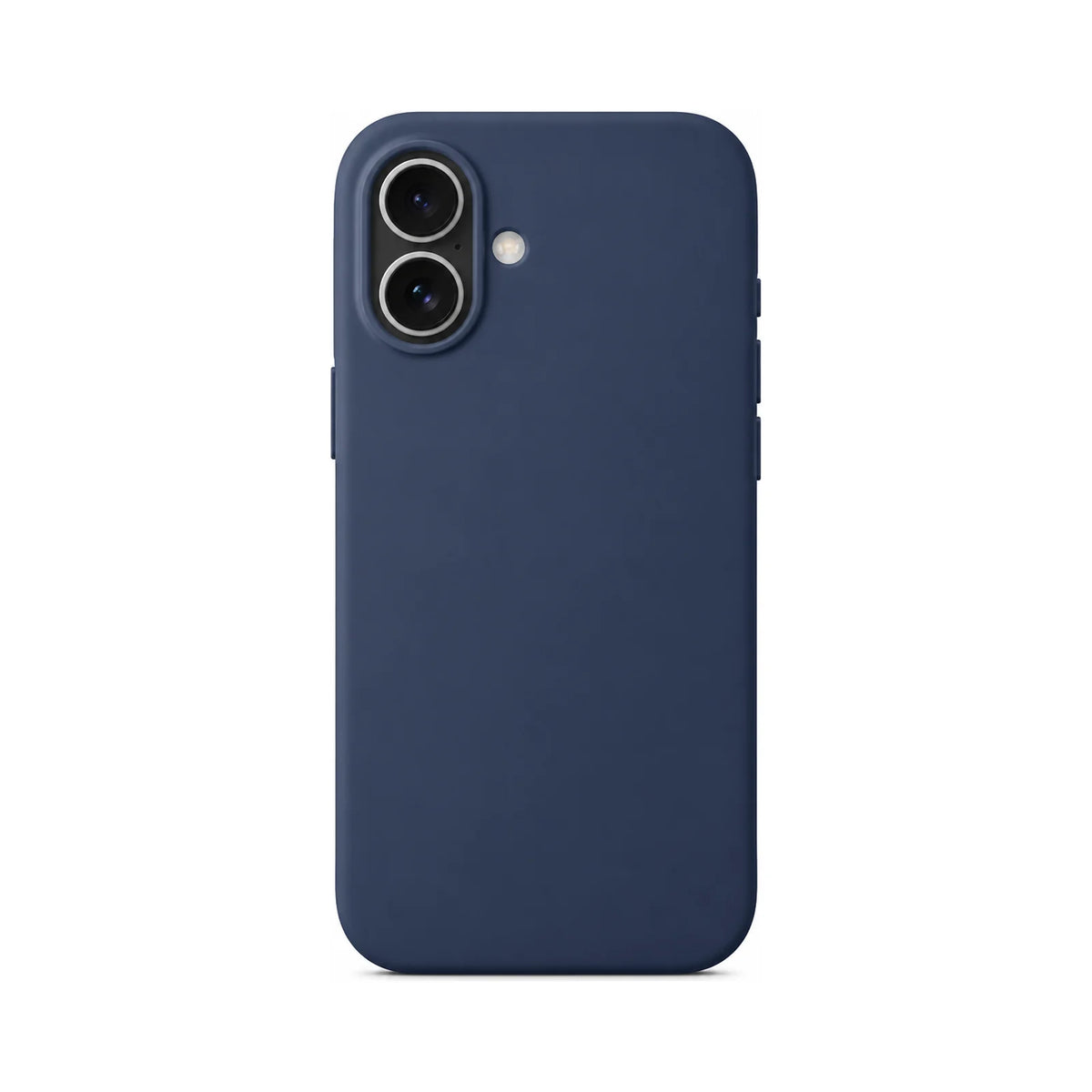 Capa Slim Lisa azul-escuro para Iphone 17 em vista traseira