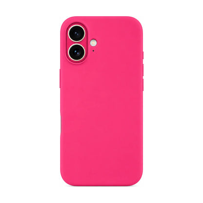 Capa Slim Lisa rosa para Iphone 17 em vista traseira
