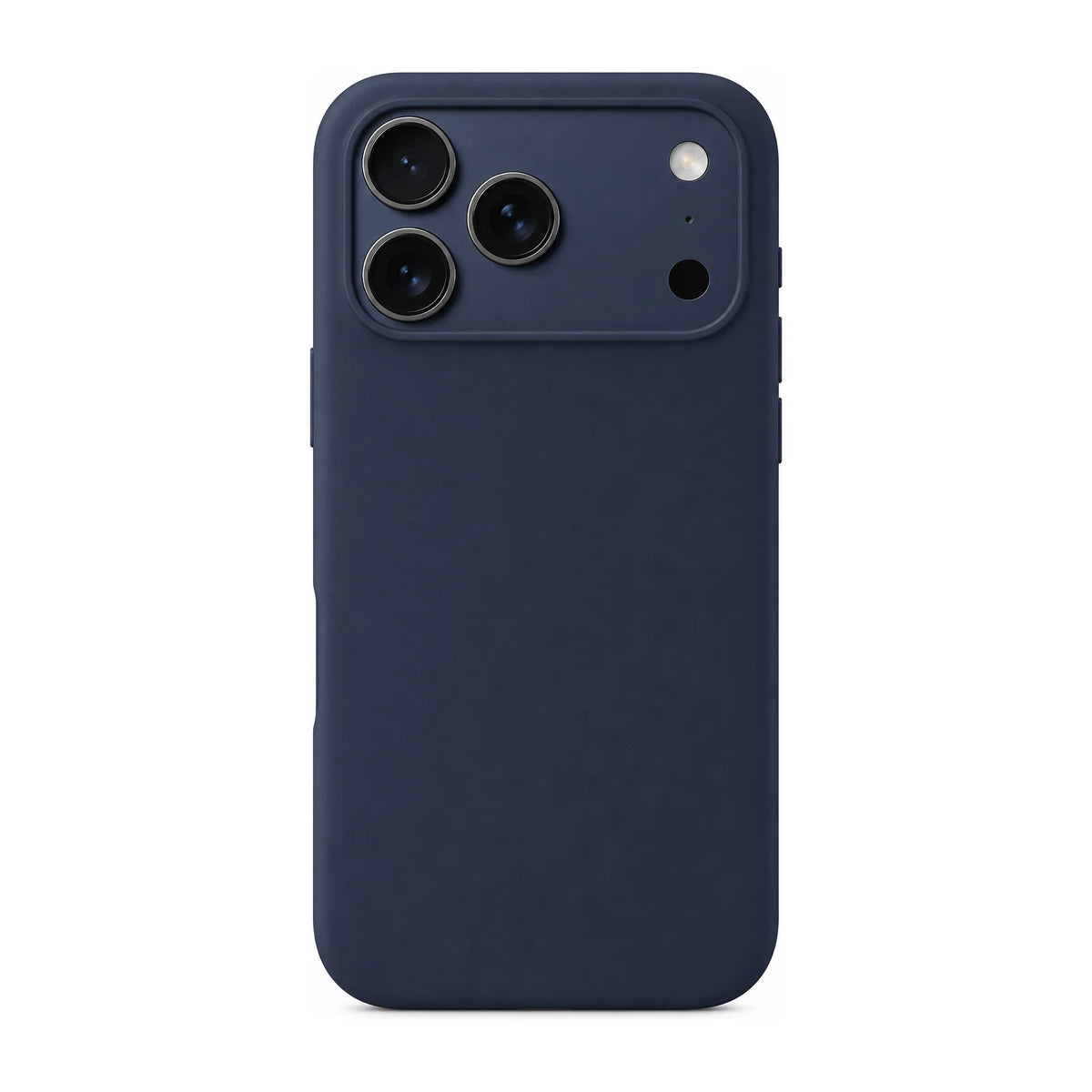 Capa Slim Lisa azul-marinho para iPhone 17 Pro em vista traseira
