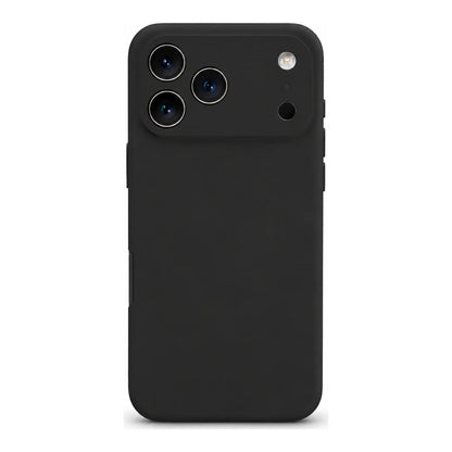 Capa Slim Lisa preta para Iphone 17 PRO em vista traseira