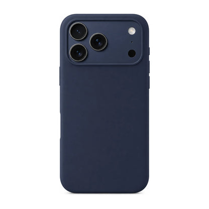 Capa Slim Lisa azul-escuro para Iphone 17 PRO MAX em vista traseira