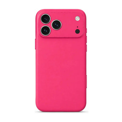 Capa Slim Lisa rosa para iPhone 17 PRO em vista traseira