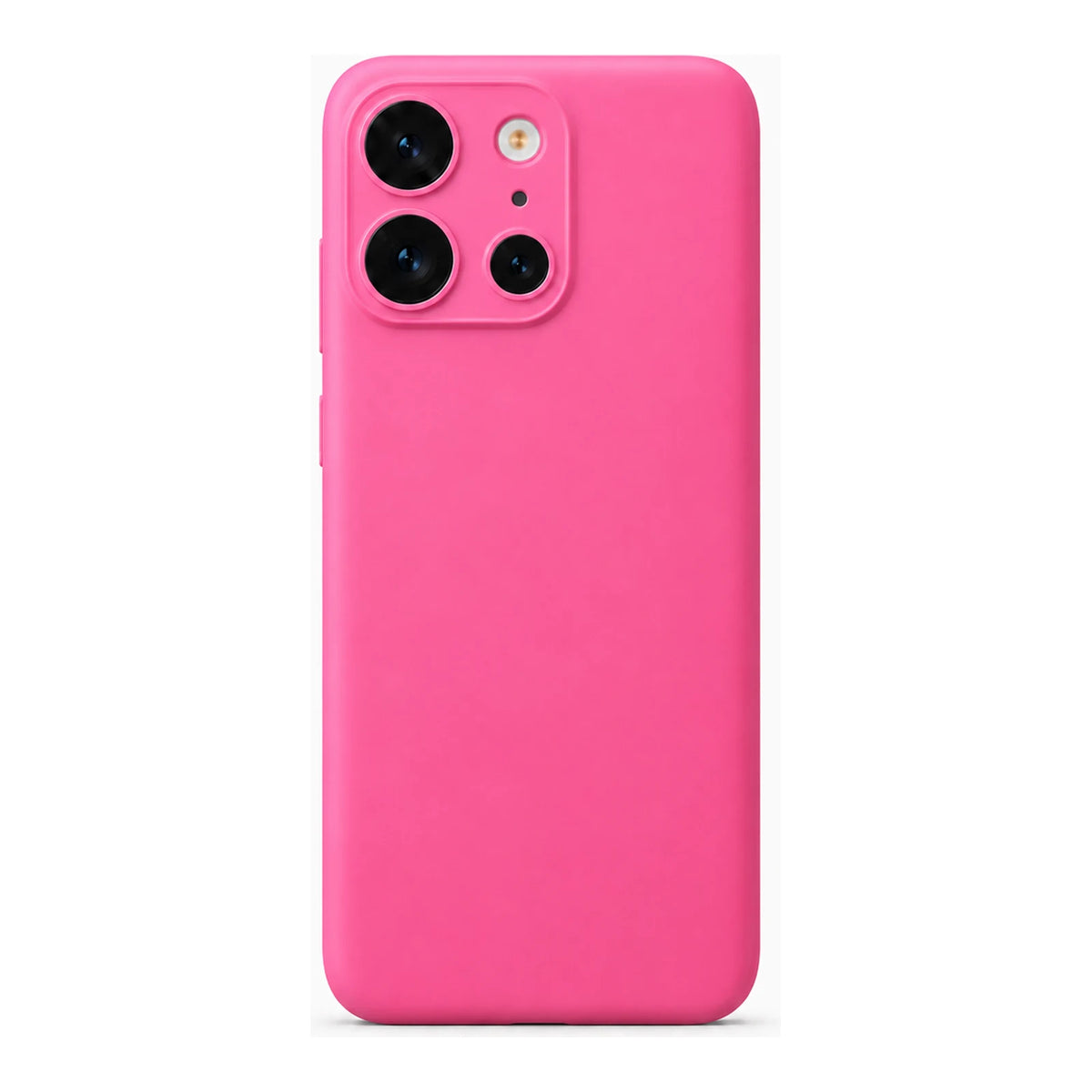 Capa Slim Lisa rosa para Motorola EDGE 60 em vista traseira