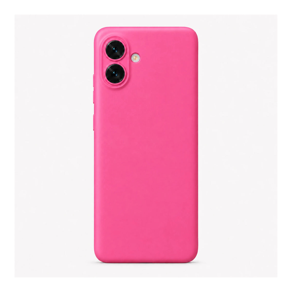 Capa Slim Lisa rosa para Motorola Moto G57 em vista traseira