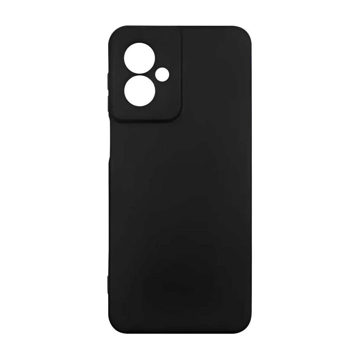 Capa Slim Lisa preta para Motorola Moto G55 5G em vista traseira